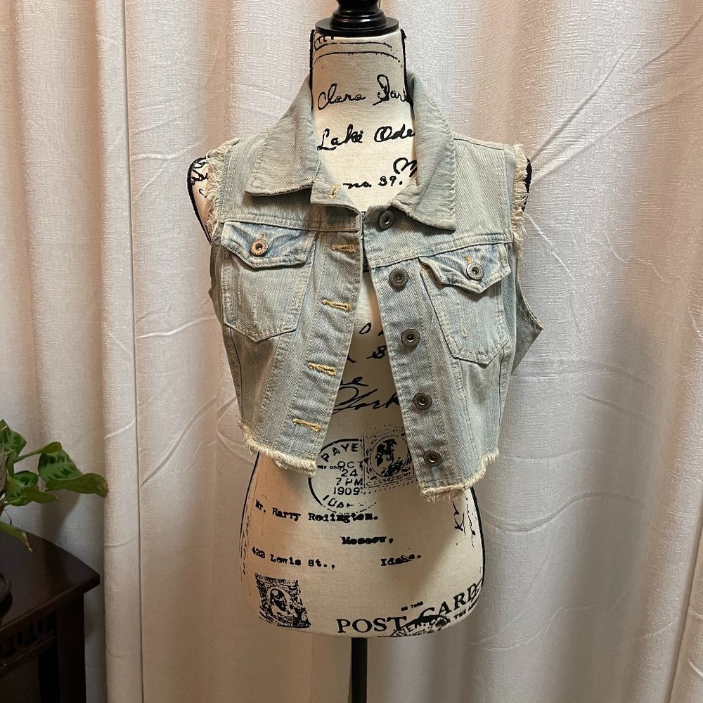 Highway Jeans  Denim Vest  Size Large